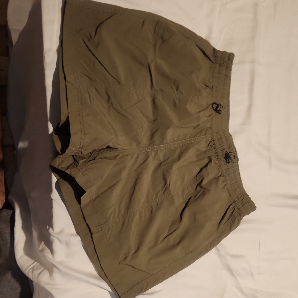 Olive Green Casual Shorts